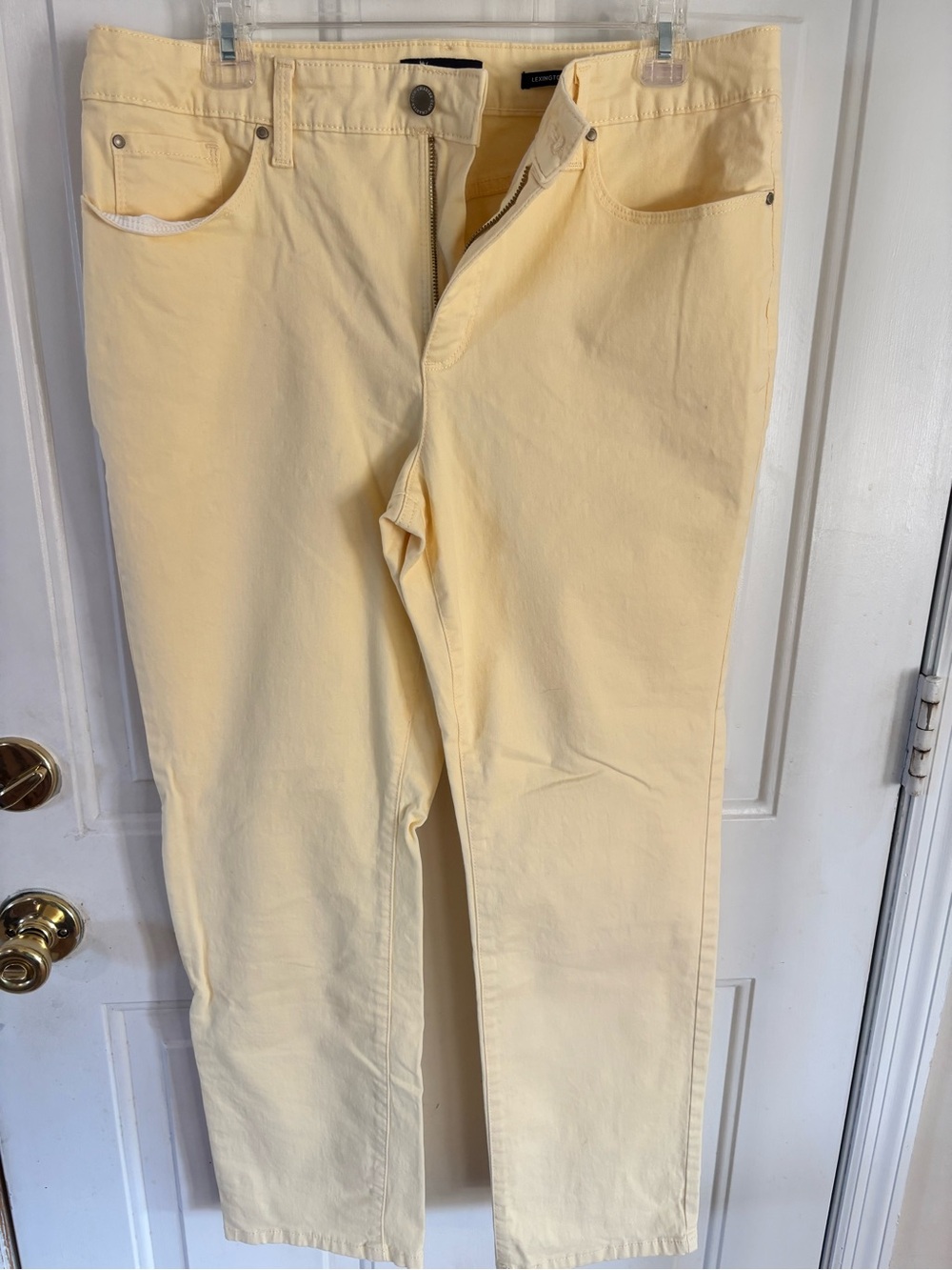 Charter Club Men's Light Yellow Straight Jeans